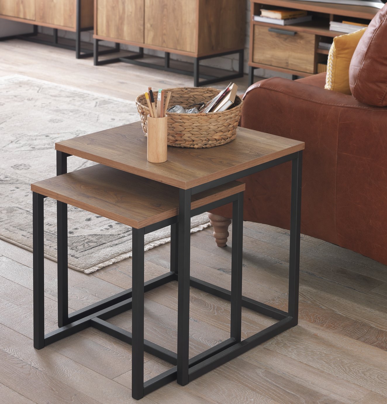 Habitat Nomad Nest of 2 Tables -  Natural