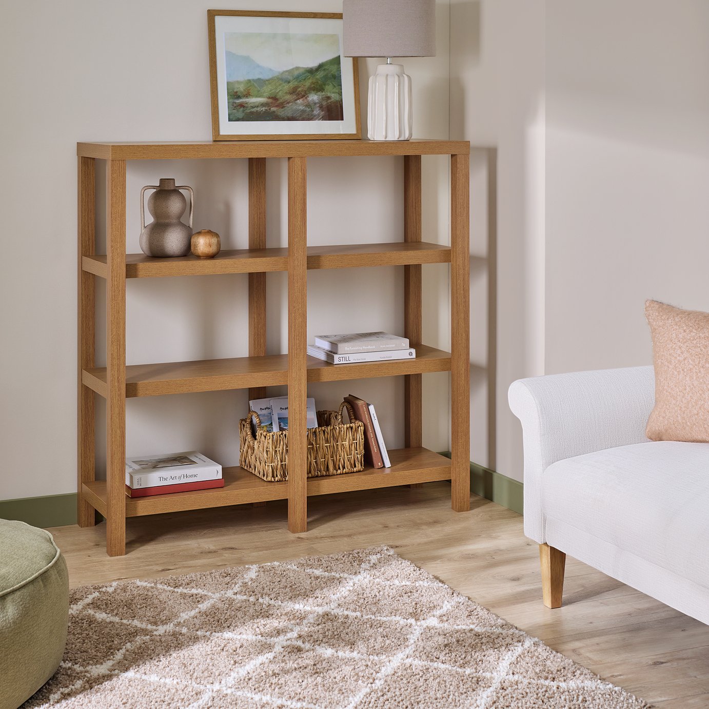 Argos Home Apley Large Bookcase - Natural