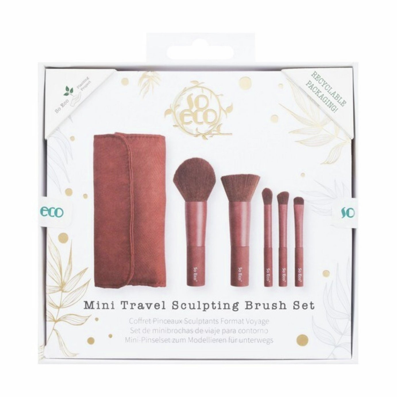 So Eco Mini Travel Sculpting Makeup Brush Set
