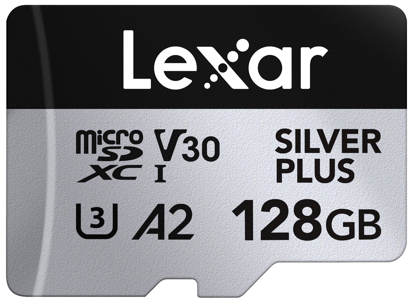 Lexar SILVER PLUS 205MBs microSDXC UHS-I Memory Card with SD Adaptor - 128GB