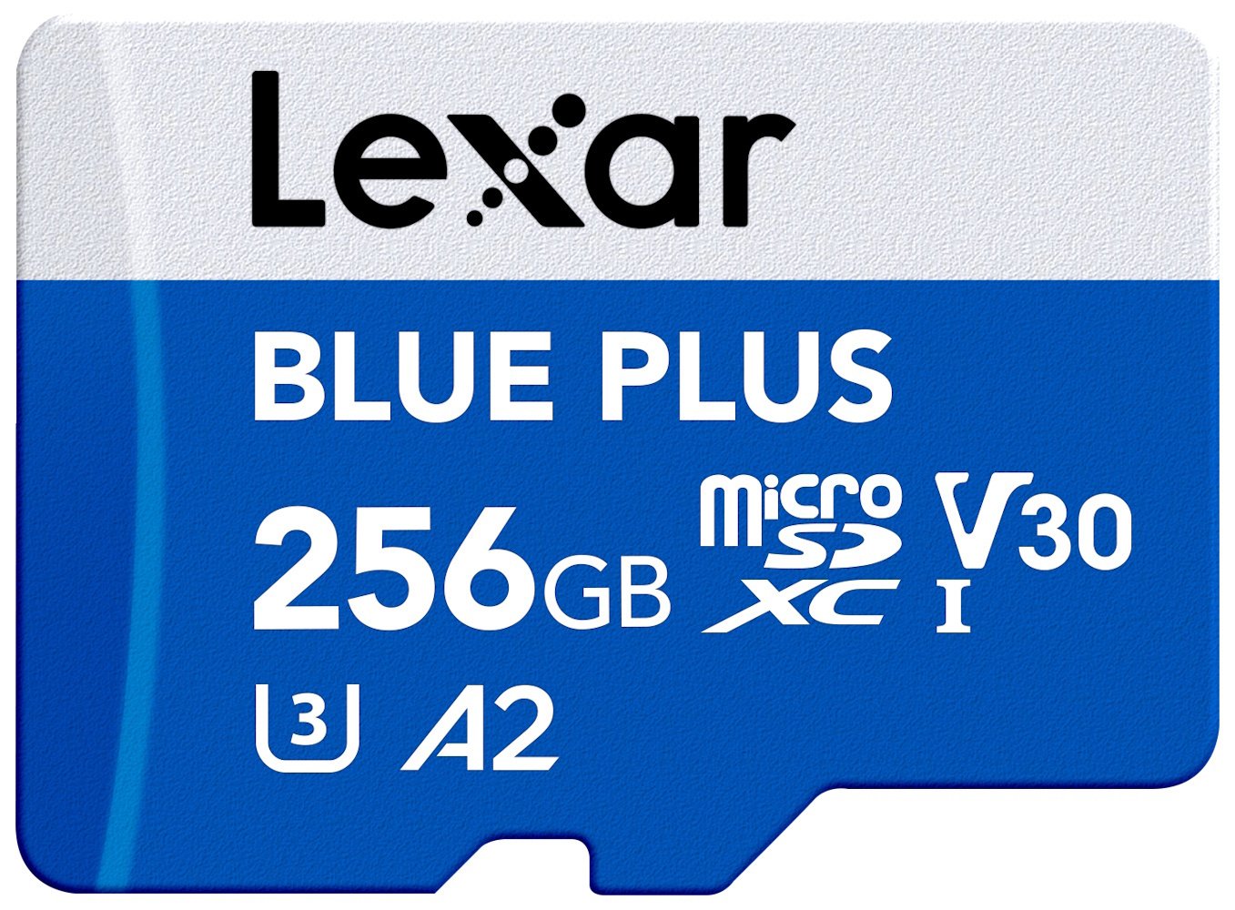 Lexar BLUE PLUS 170MBs microSDXC Memory Card with SD Adaptor - 256GB