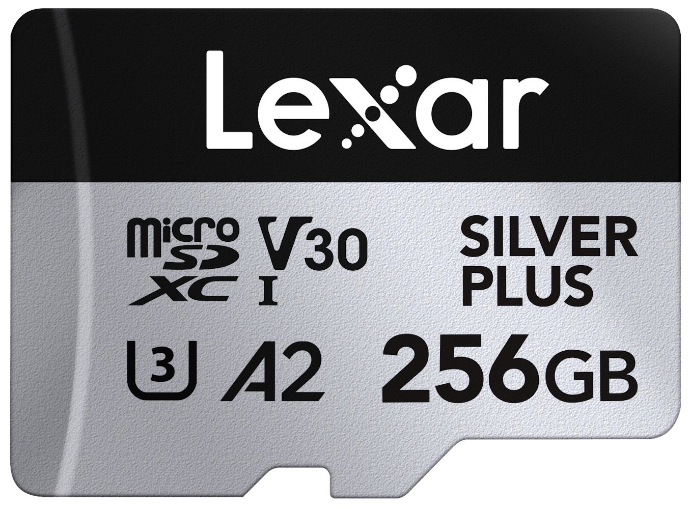 Lexar SILVER PLUS 205MBs microSDXC UHS-I Memory Card with SD Adaptor - 256GB