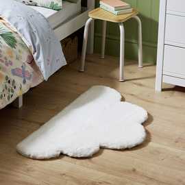 Argos Home Kids Cloud Shaped White Short Pile Rug - 50x90cm