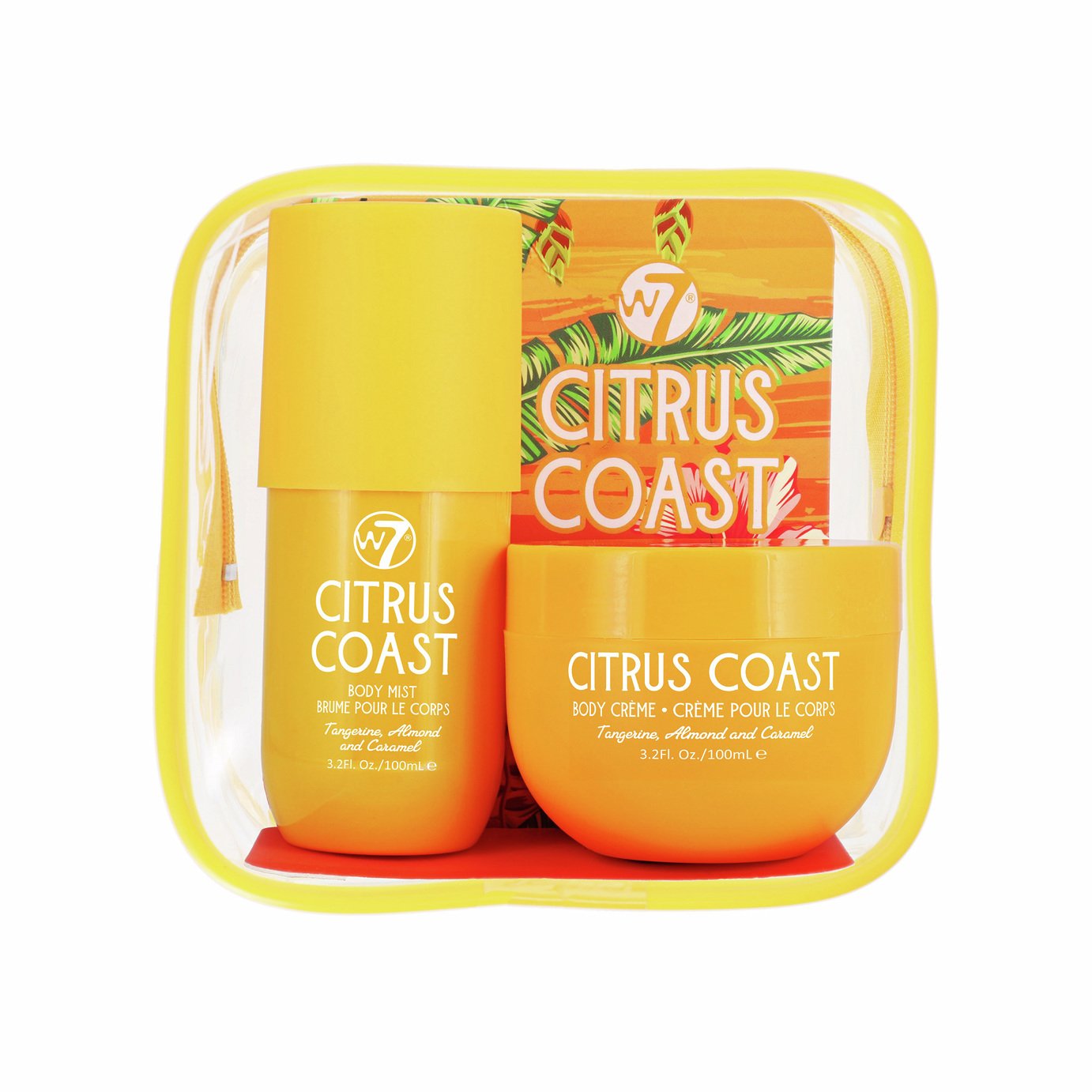 W7 Citrus Coast Body Mist and Body Cream Travel Sets - 200ml