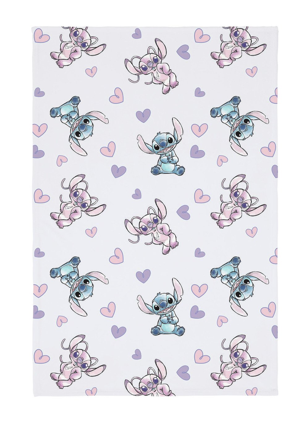 Disney Stitch Throw - Lilac - 150x100cm