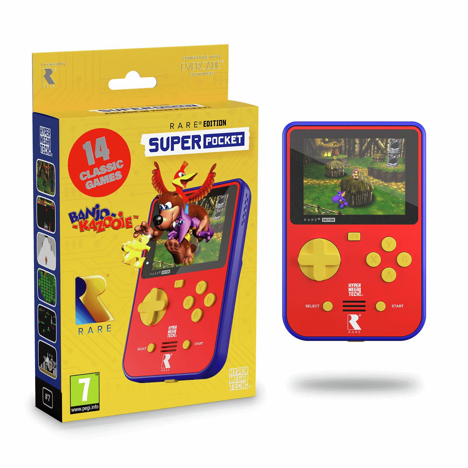 HyperMegaTech Super Pocket Rare Edition Retro Gaming