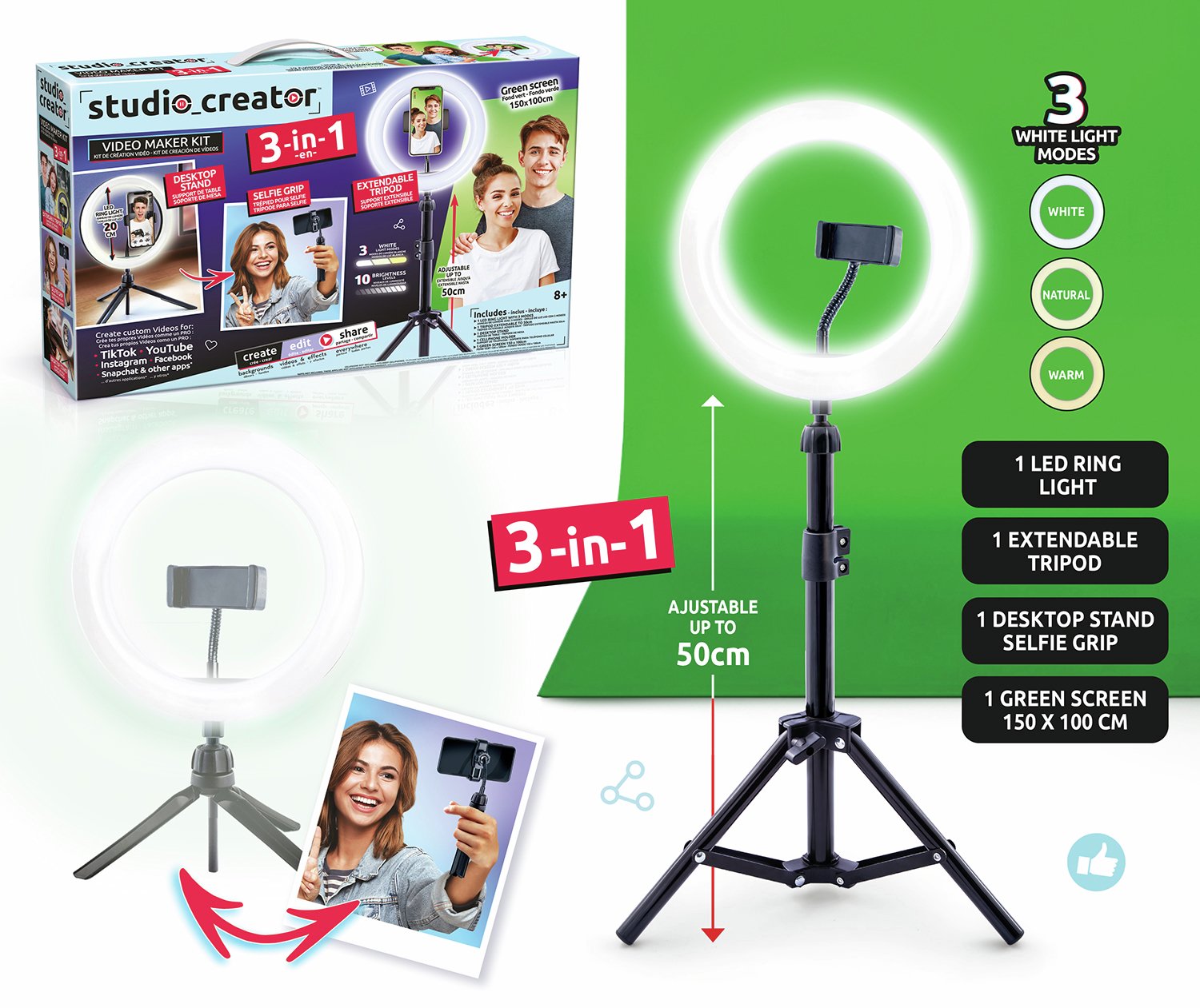 Studio Creator 3-in-1 Kids Video Maker Kit