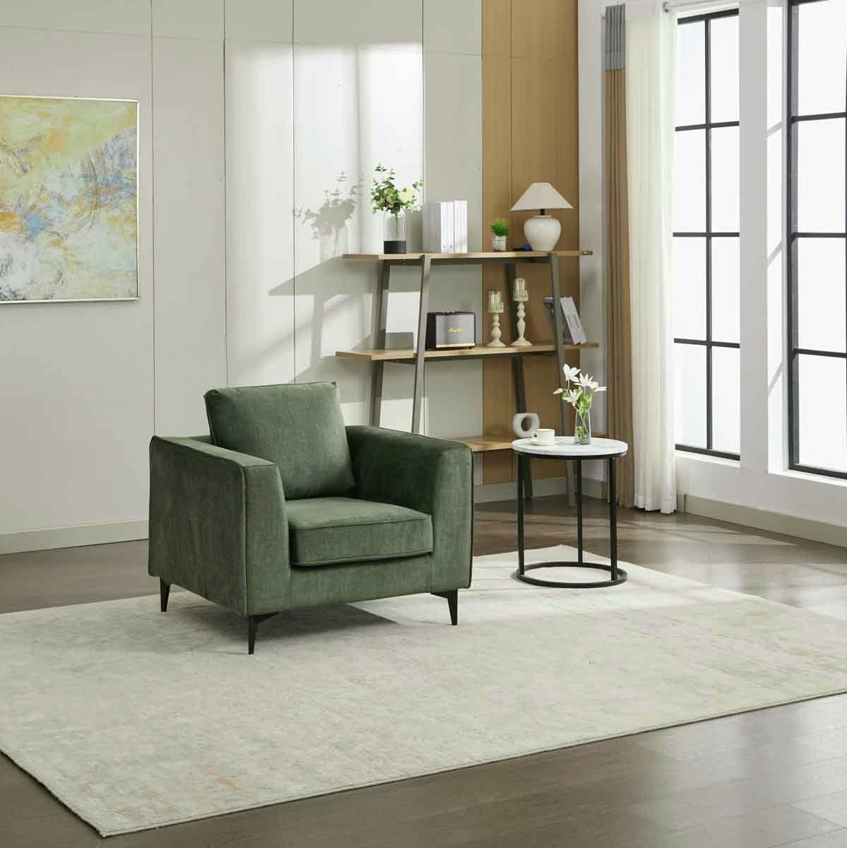 Sofa Source Mora Fabric Armchair - Green