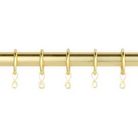 Argos Home 20 Metal Curtain Rings - Polished Gold