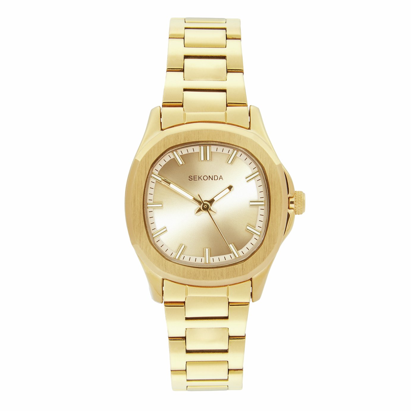 Sekonda Octaire Stainless Steel Gold Coloured Bracelet Watch