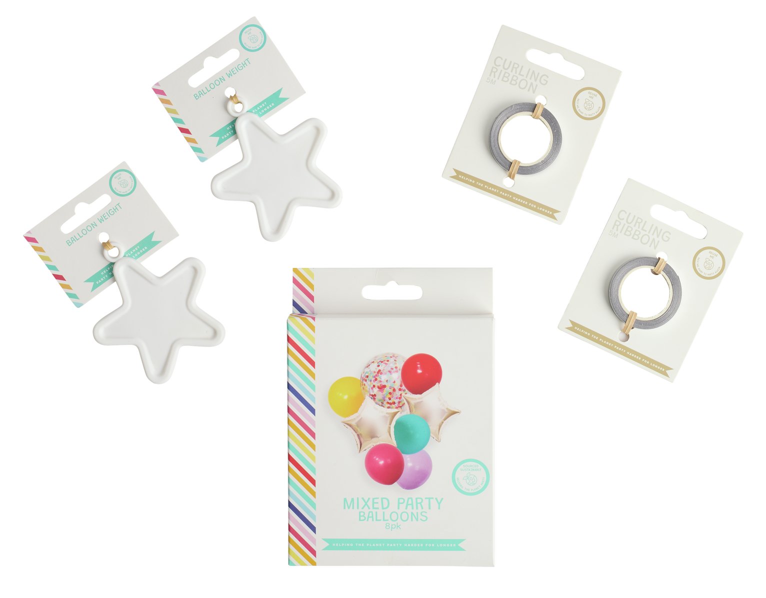 Mad Party Rainbow Balloon Bundle