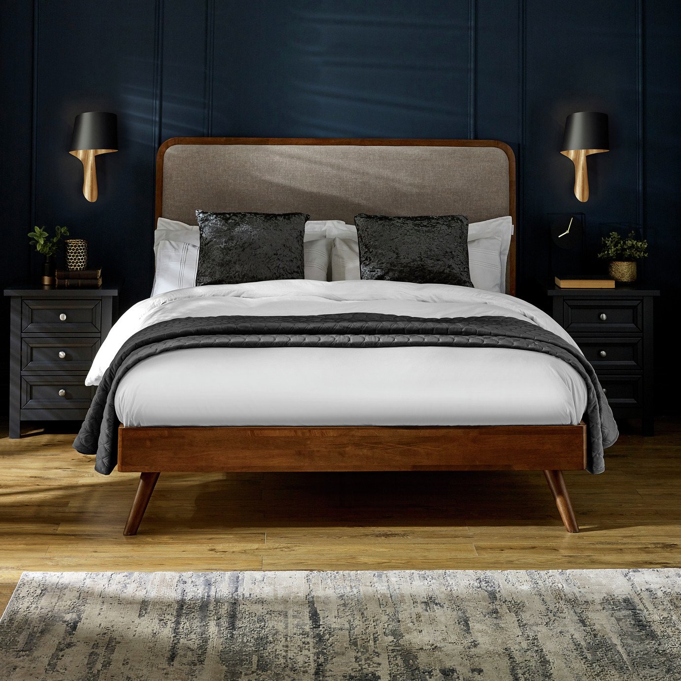 Julian Bowen Walden Kingsize Bed Frame - Walnut