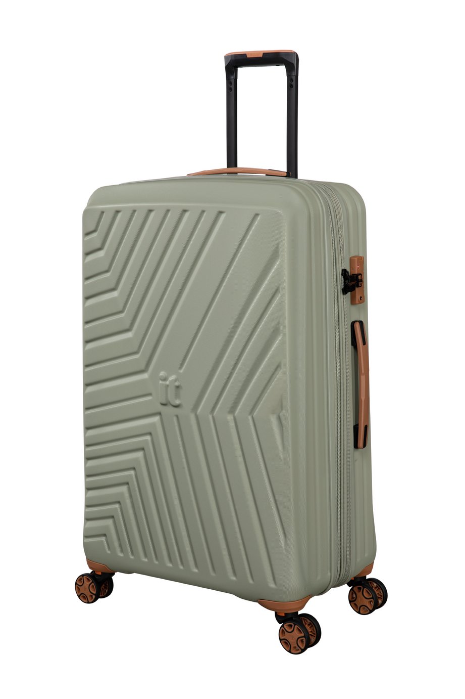 IT Luggage Convertible Expandable 8 Wheel Hard Large Suitcase - Stone