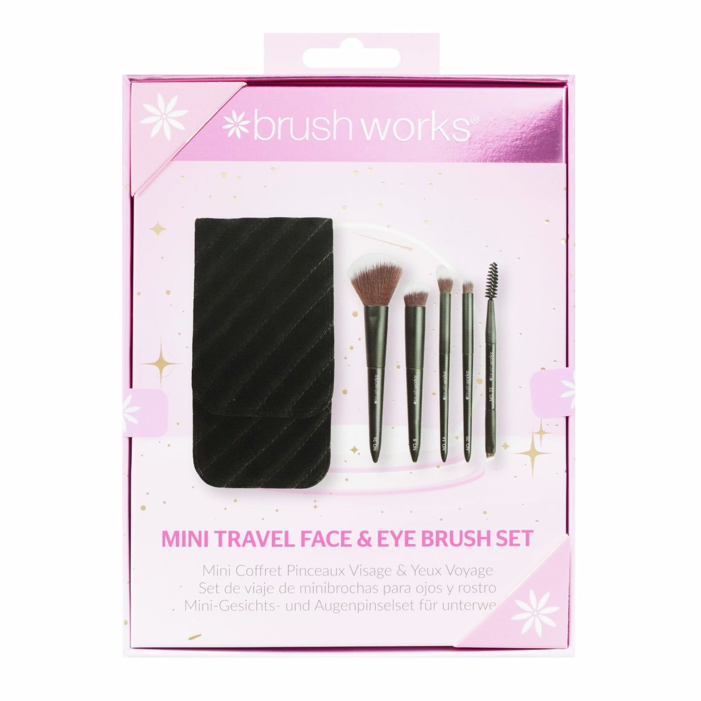 Brushworks Mini Travel Face & Eye Brush Set