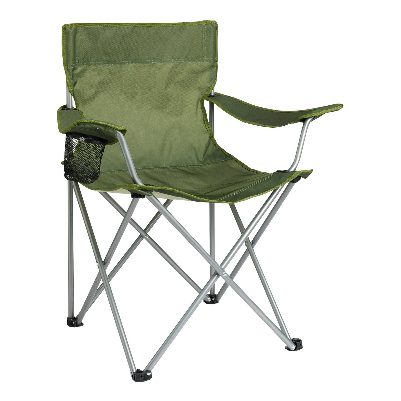 Pro Action Steel Folding Camping Chair - Dark Green