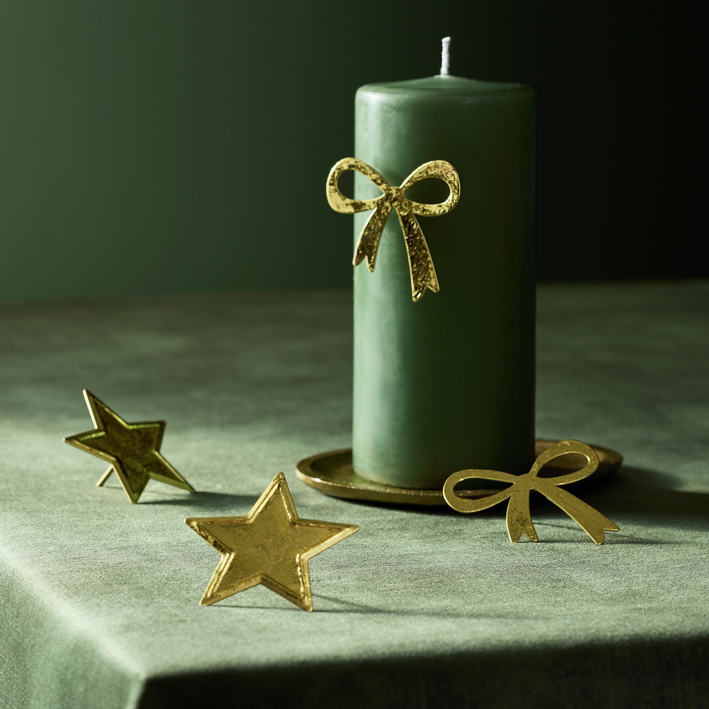 Habitat Star and Bow Gold Metal Toppers