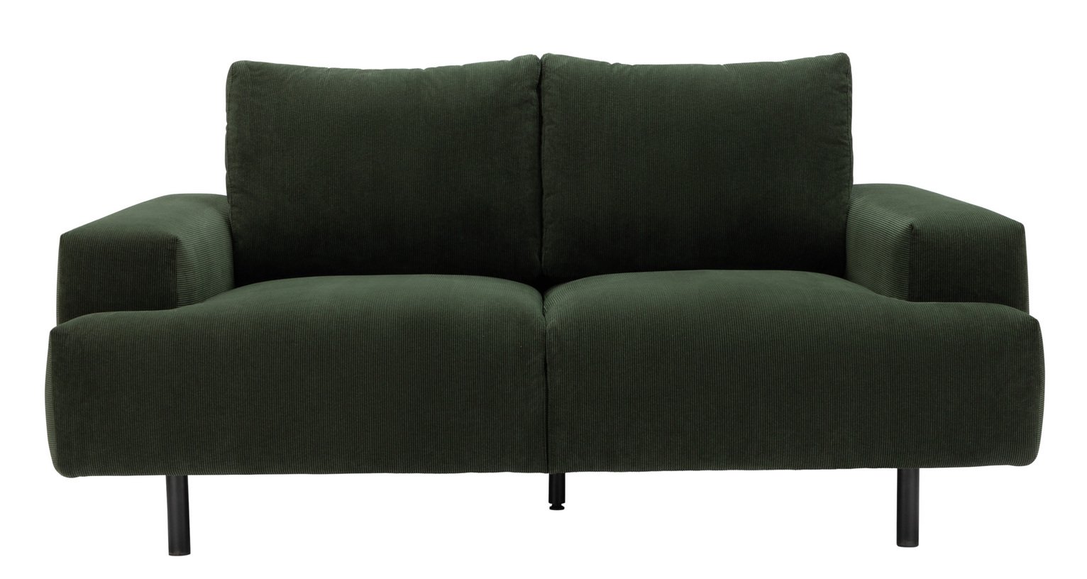 Habitat Julien Fabric 2 Seater Sofa - Dark Green