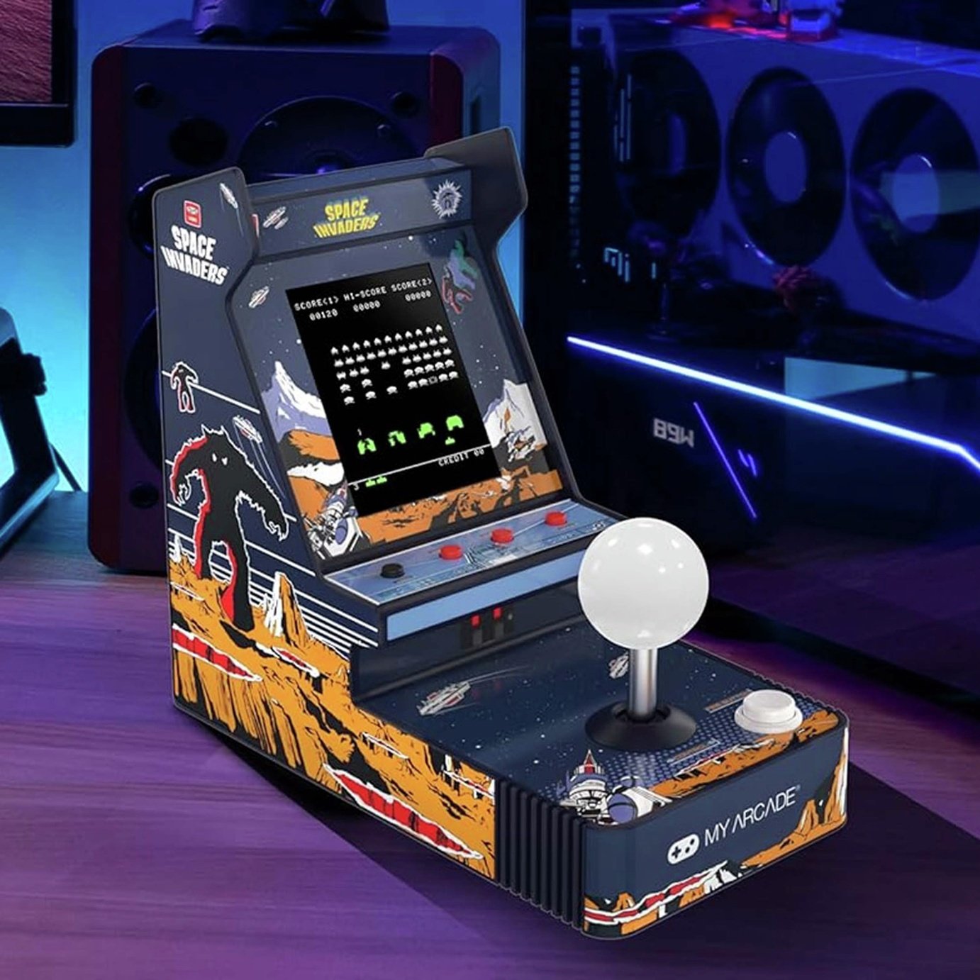 My Arcade Space Invaders Joystick Portable Retro Arcade