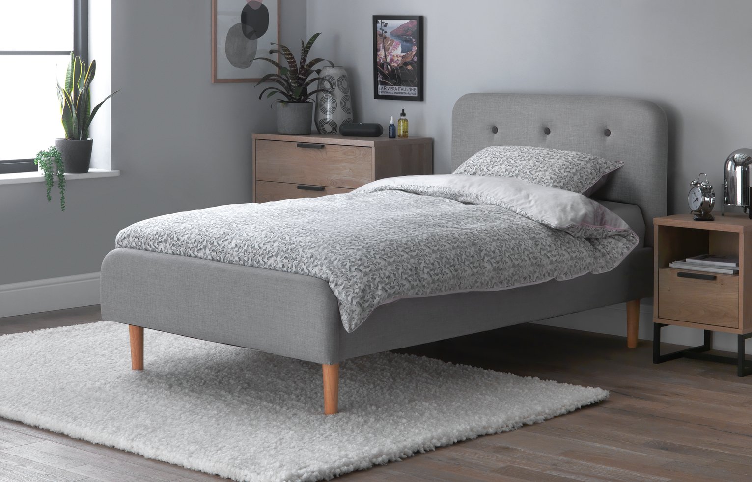 Habitat Aspen Fabric Bed Frame