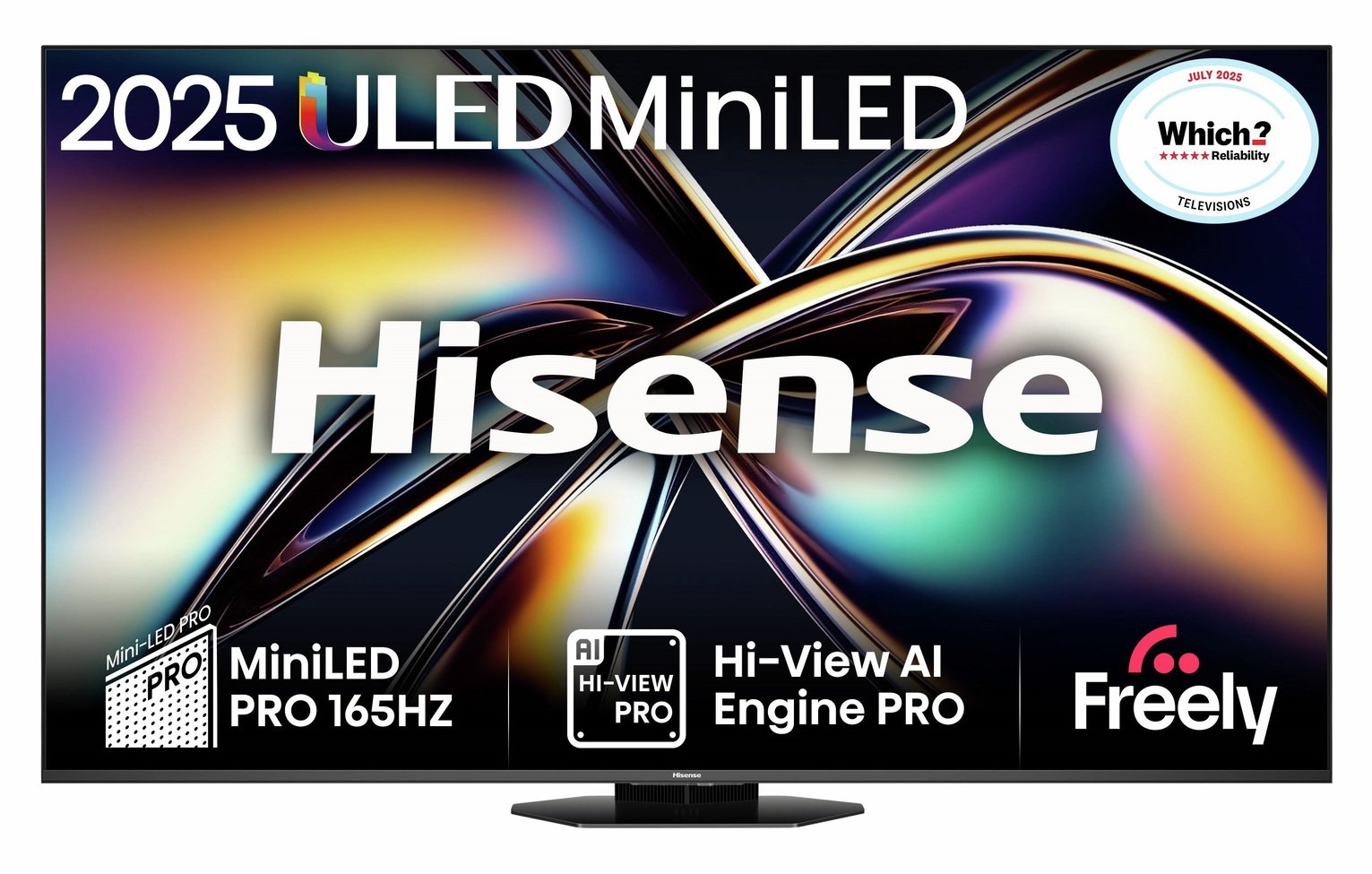 Hisense 75 Inch 75U8QTUK Smart 4K UHD HDR MiniLED Freeview TV