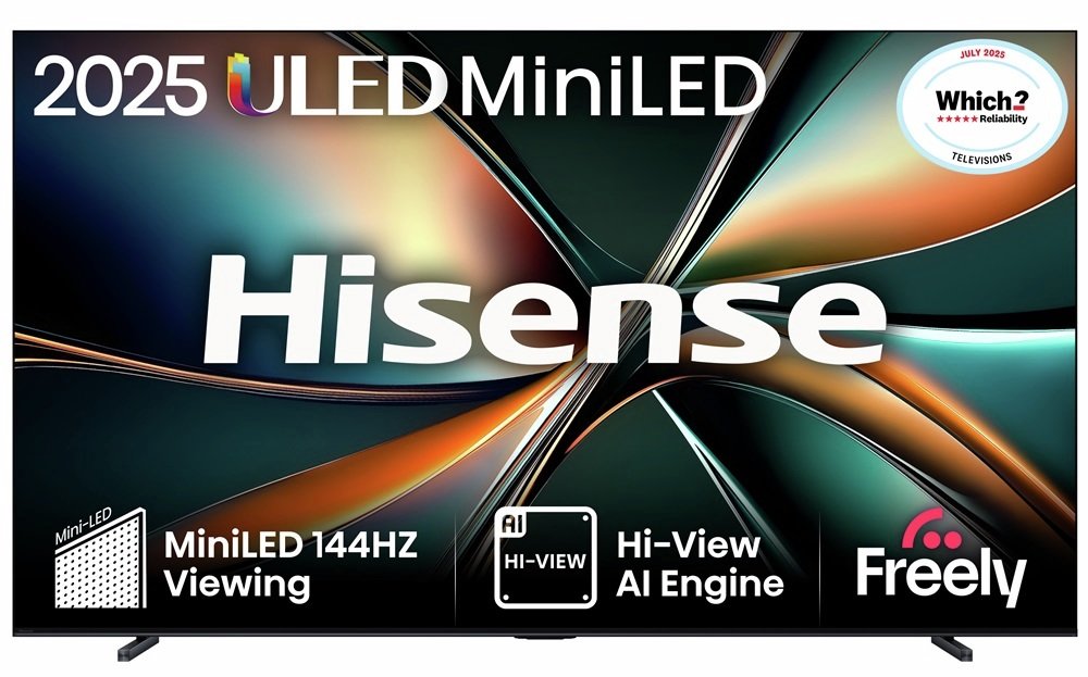 Hisense 85 Inch 85U7QTUK Smart 4K UHD HDR MiniLED Freeview TV