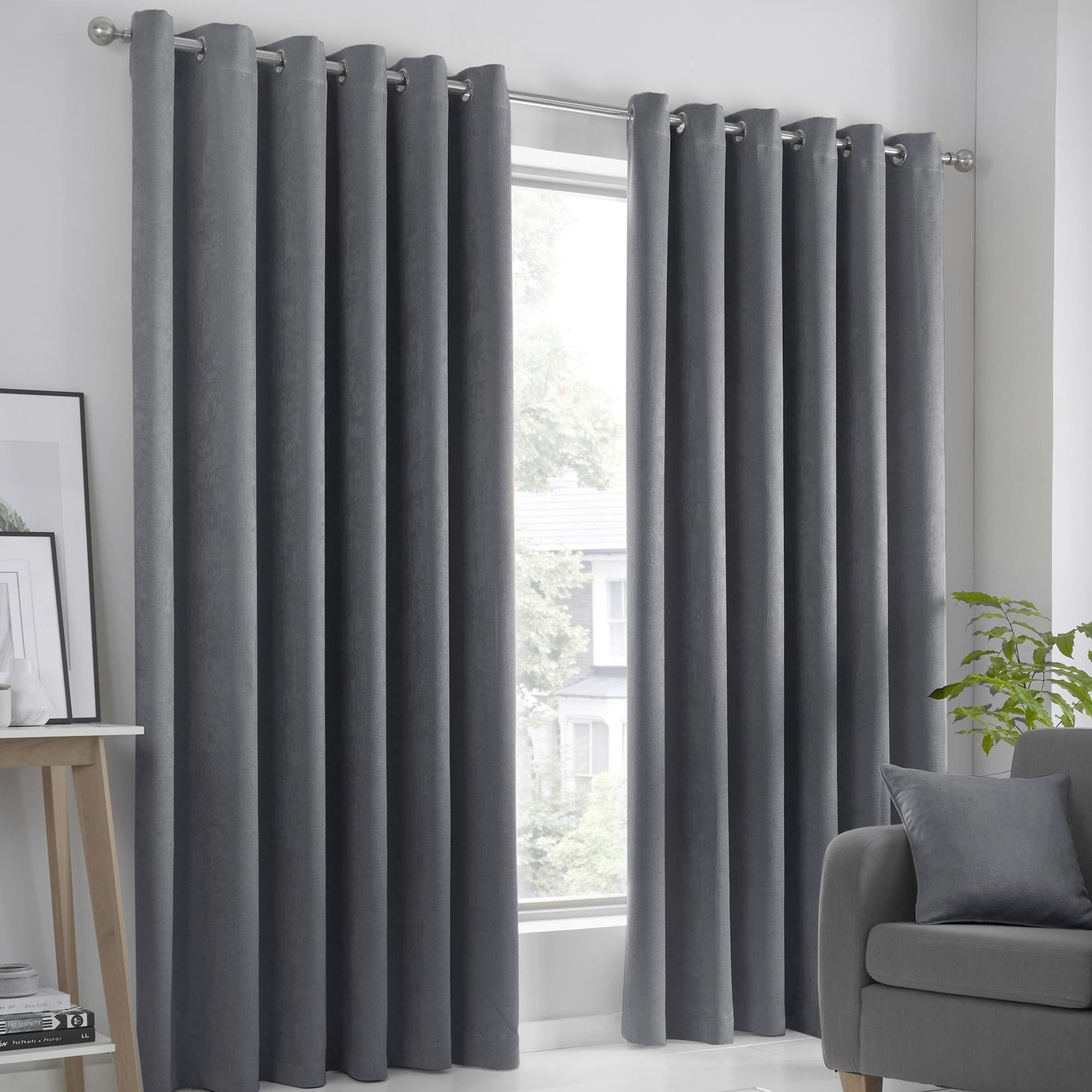Fusion Strata Eyelet Curtains