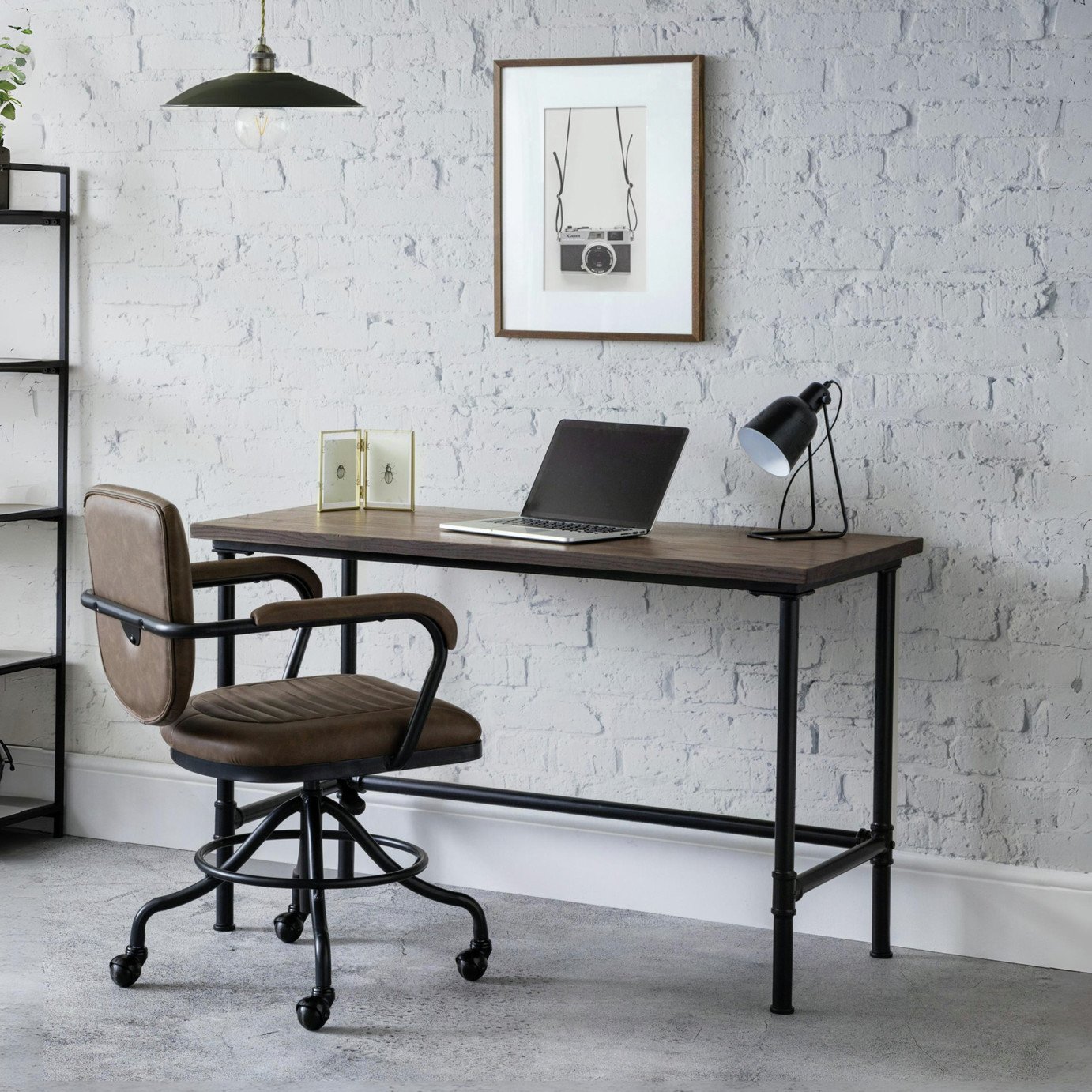 Julian Bowen Carnegie Desk - Mocha