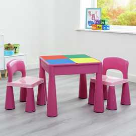 Liberty House Toys Kids 5-in-1 Table & 2 Chairs - Pink