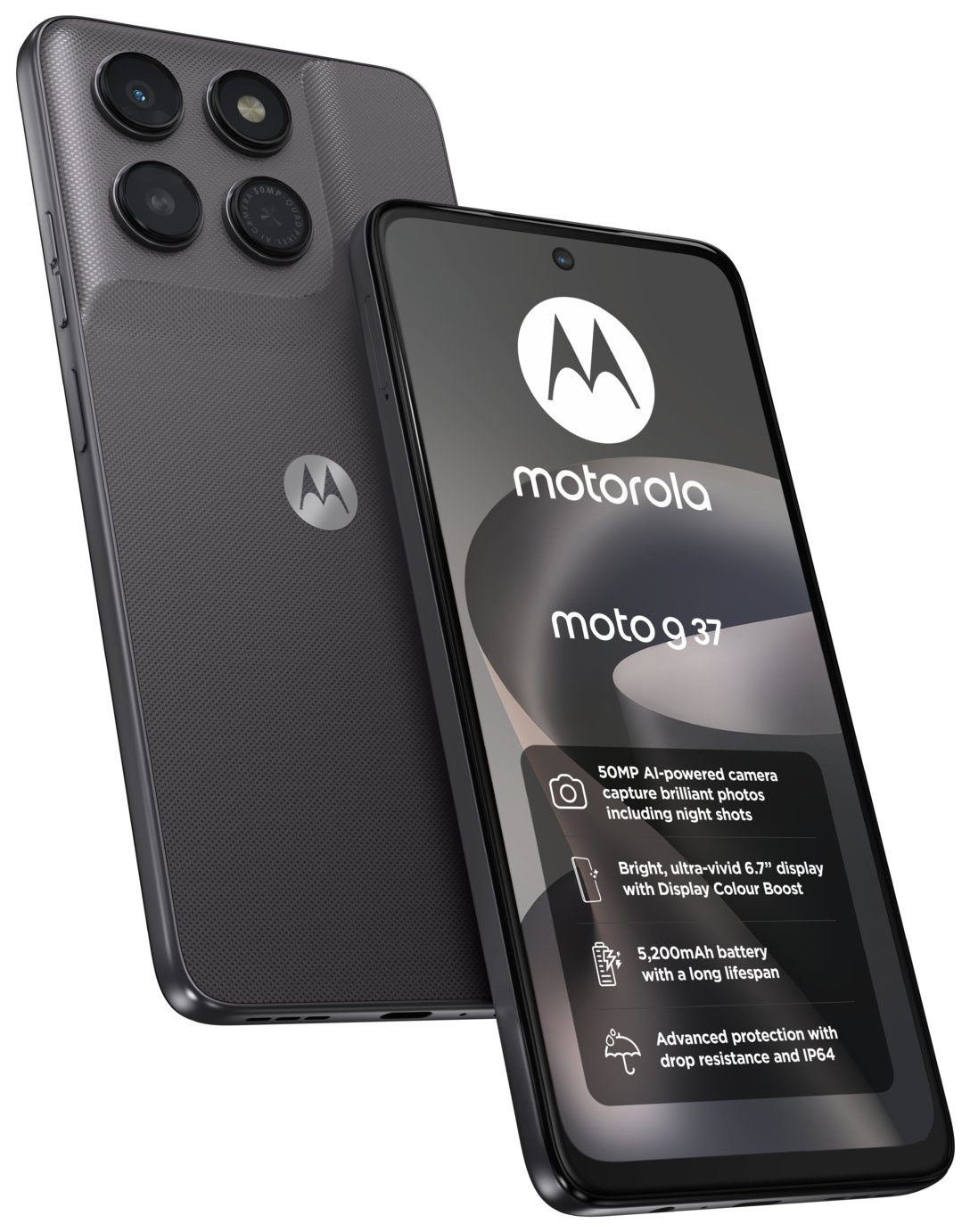 SIM Free Motorola g37 5G 128GB AI Mobile Phone - Pantone Impenetrable