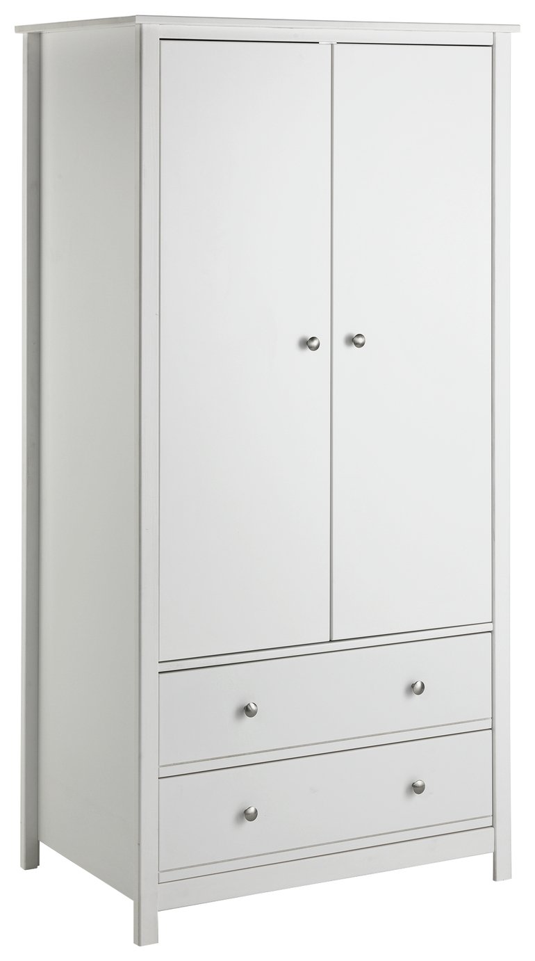 Argos Home Brooklyn 2 Door 2 Drawer Wardrobe - White