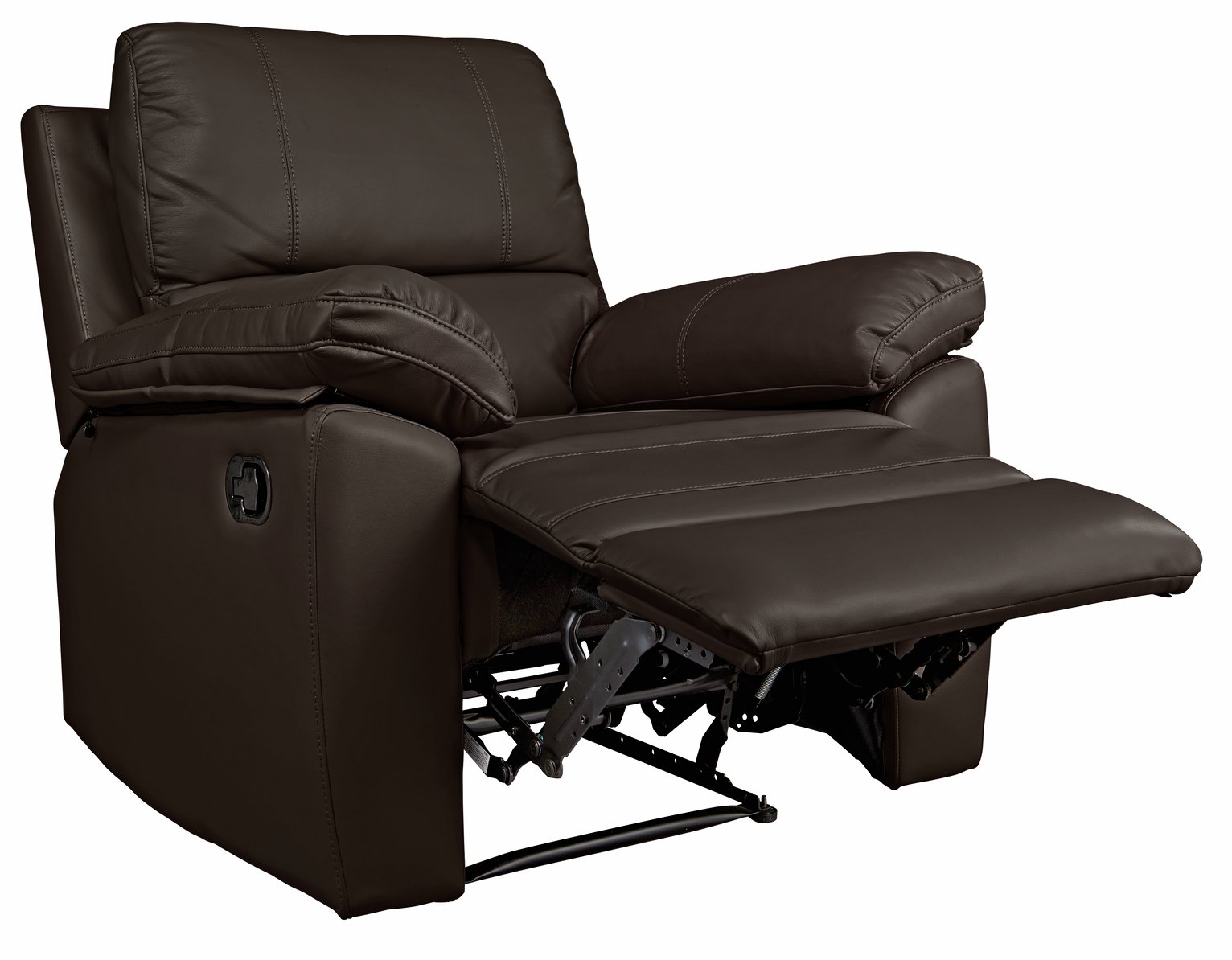 Argos Home Toby Faux Leather Manual Recline Chair -Chocolate