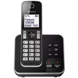 Panasonic KX-TGD620 Cordless Phone w/ Answer Machine-Single