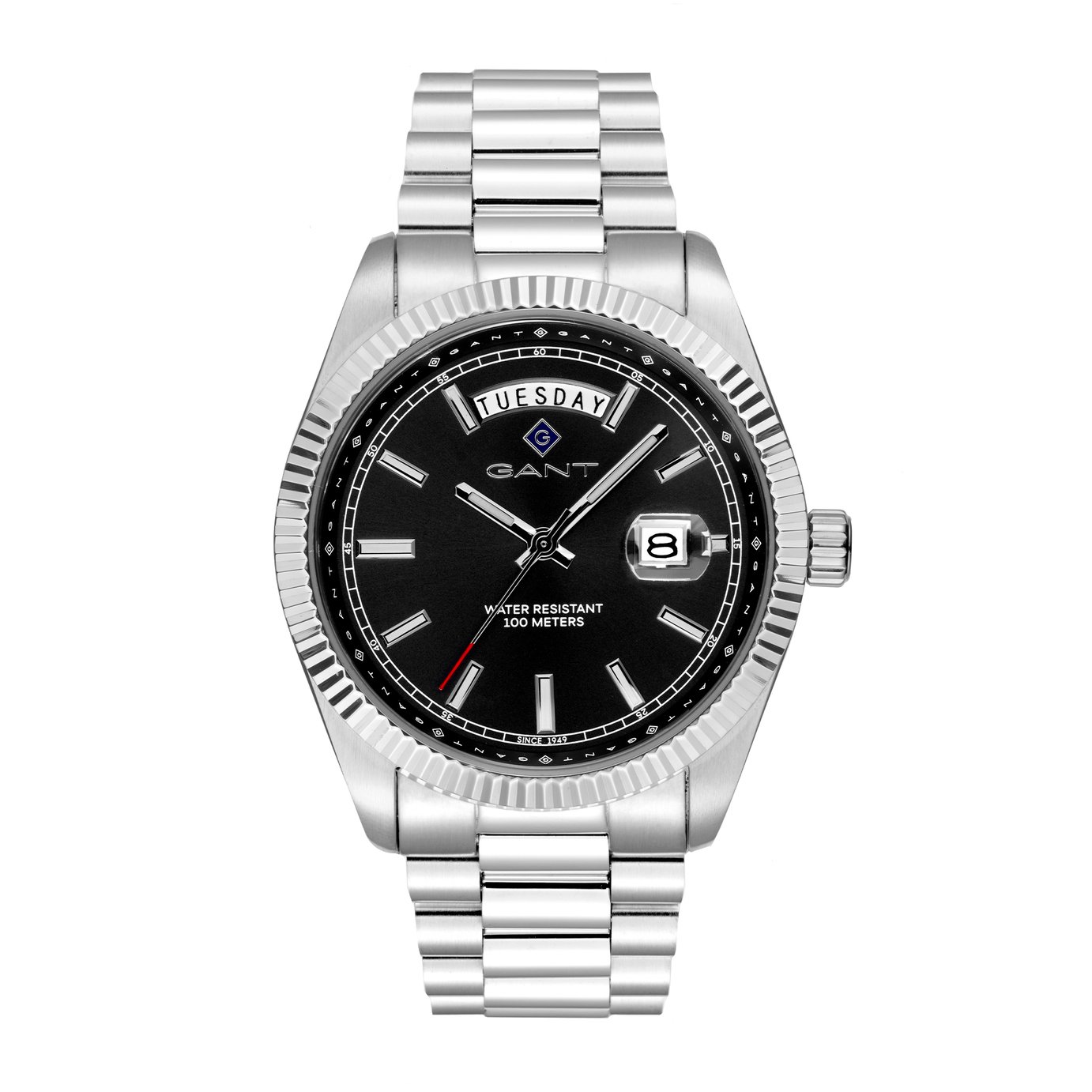 Gant Fairfax Wide Men's Black Dial Stainless Steel Bracelet Watch