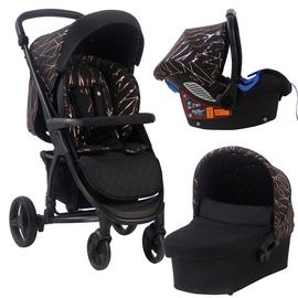My Babiie MB200+ Travel System - Black and Gold