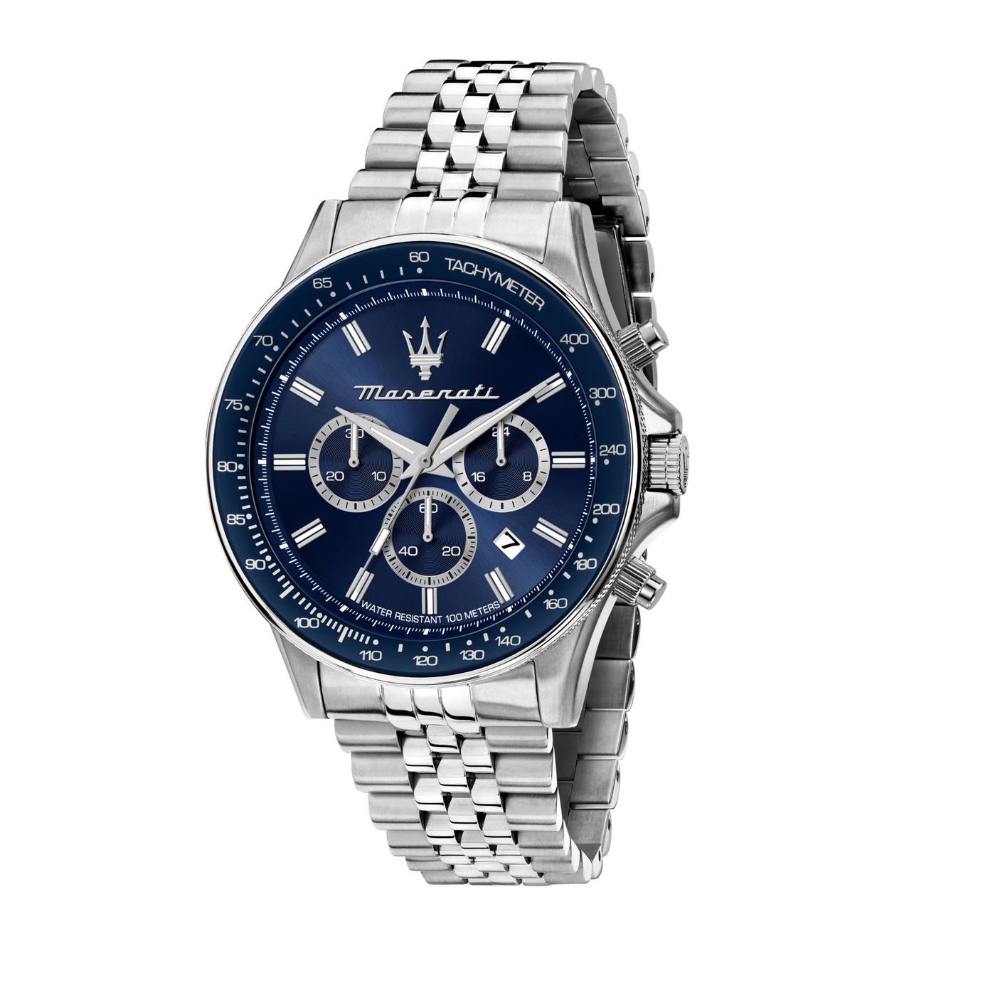Maserati Sfida Sport Men's Blue Dial Stainless Steel Bracelet Watch