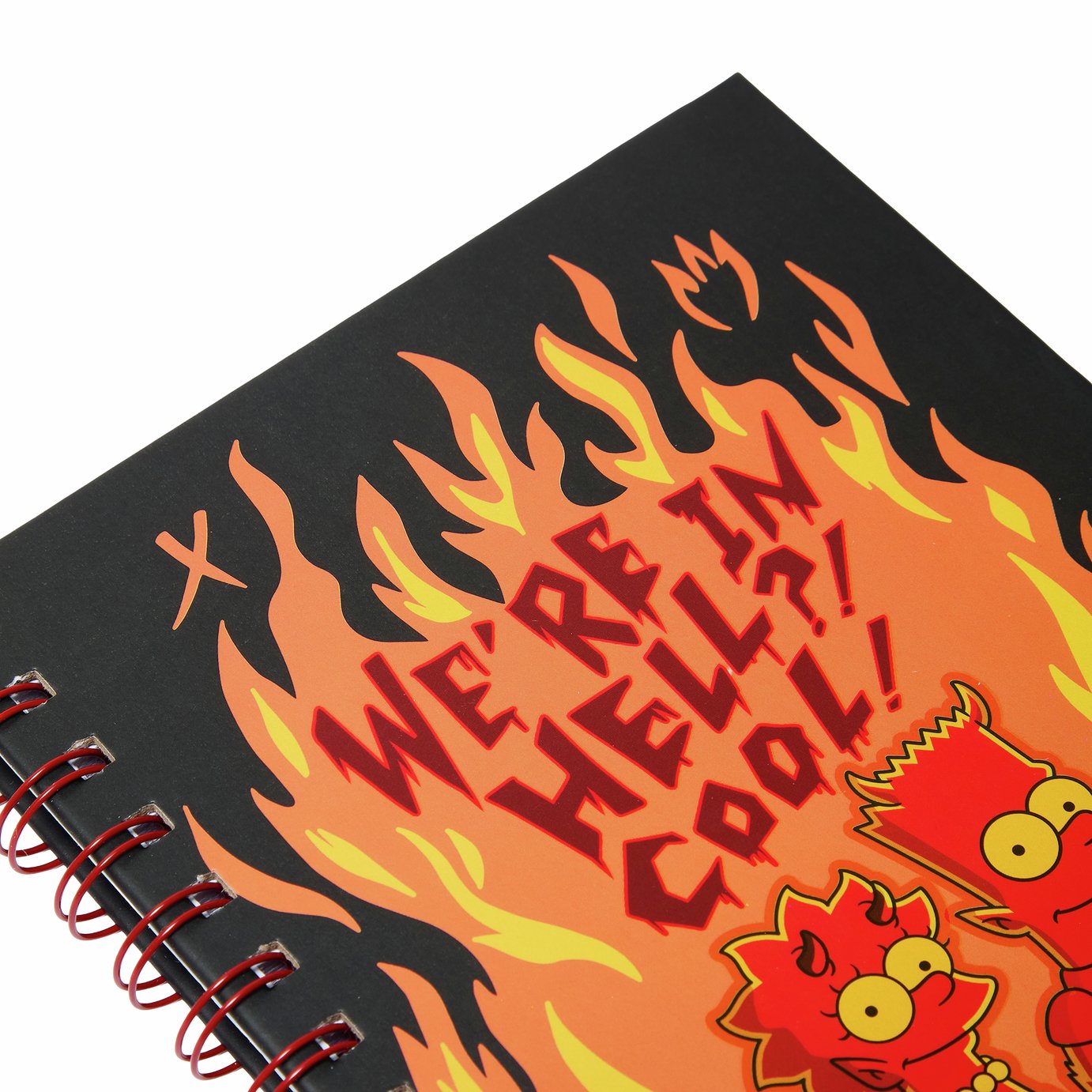 Skinny Dip The Simpsons We're In Hell A5 Spiral Notebook