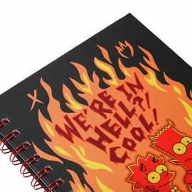 Skinny Dip The Simpsons We're In Hell A5 Spiral Notebook