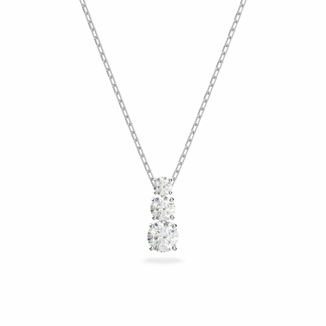 Swarovski Stilla Attract Silver Coloured Pendant Necklace