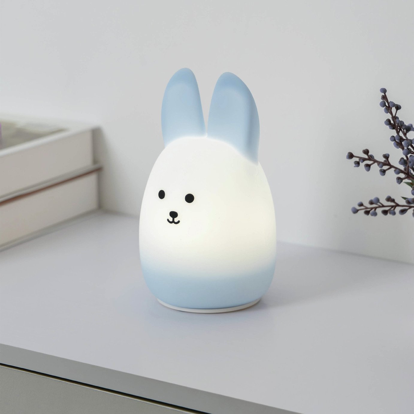 EGLO Castellino Kids LED Rabbit Colour Changing Night Light - Blue