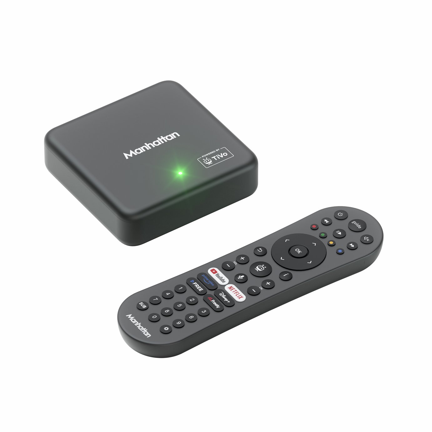 Manhattan Aero 4K TV Streamer with Freely