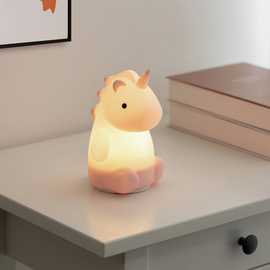 EGLO Castellino Kids LED Unicorn Colour Changing Night Light - Pink