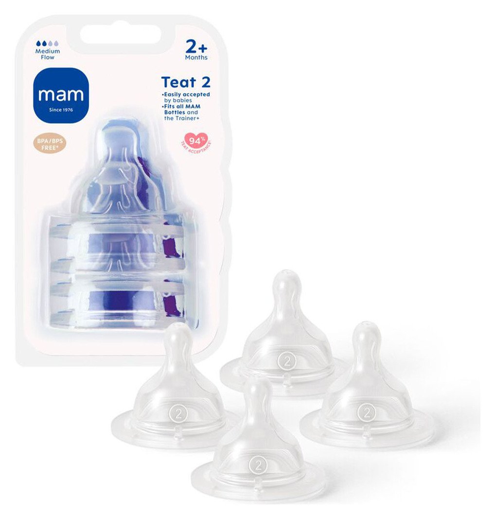 MAM Medium Flow Teats 4 Pack