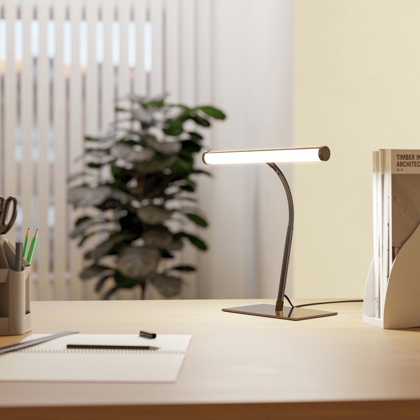EGLO Riccione LED Desk Lamp - Black