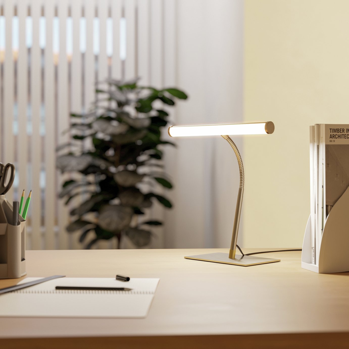 EGLO Riccione LED Desk Lamp - Chrome