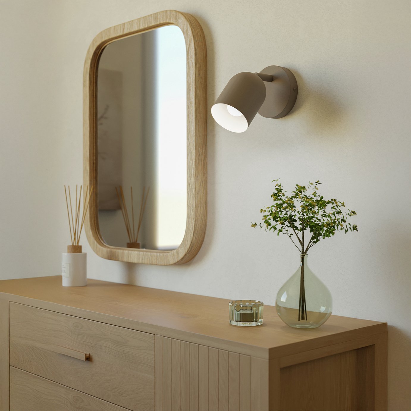 EGLO Tilston Steel Light Spotlight - Sand