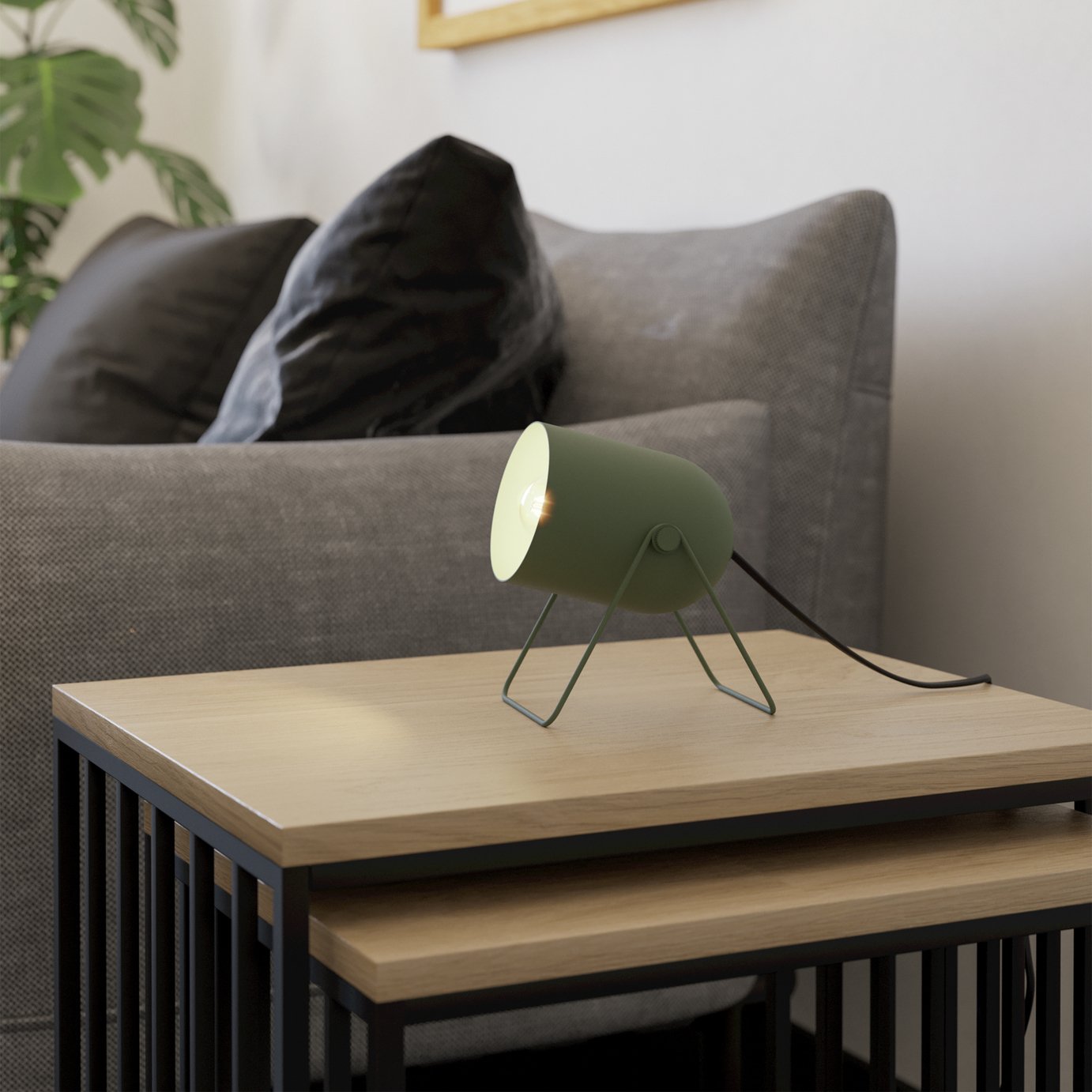 EGLO Tilston Steel Desk Lamp - Green