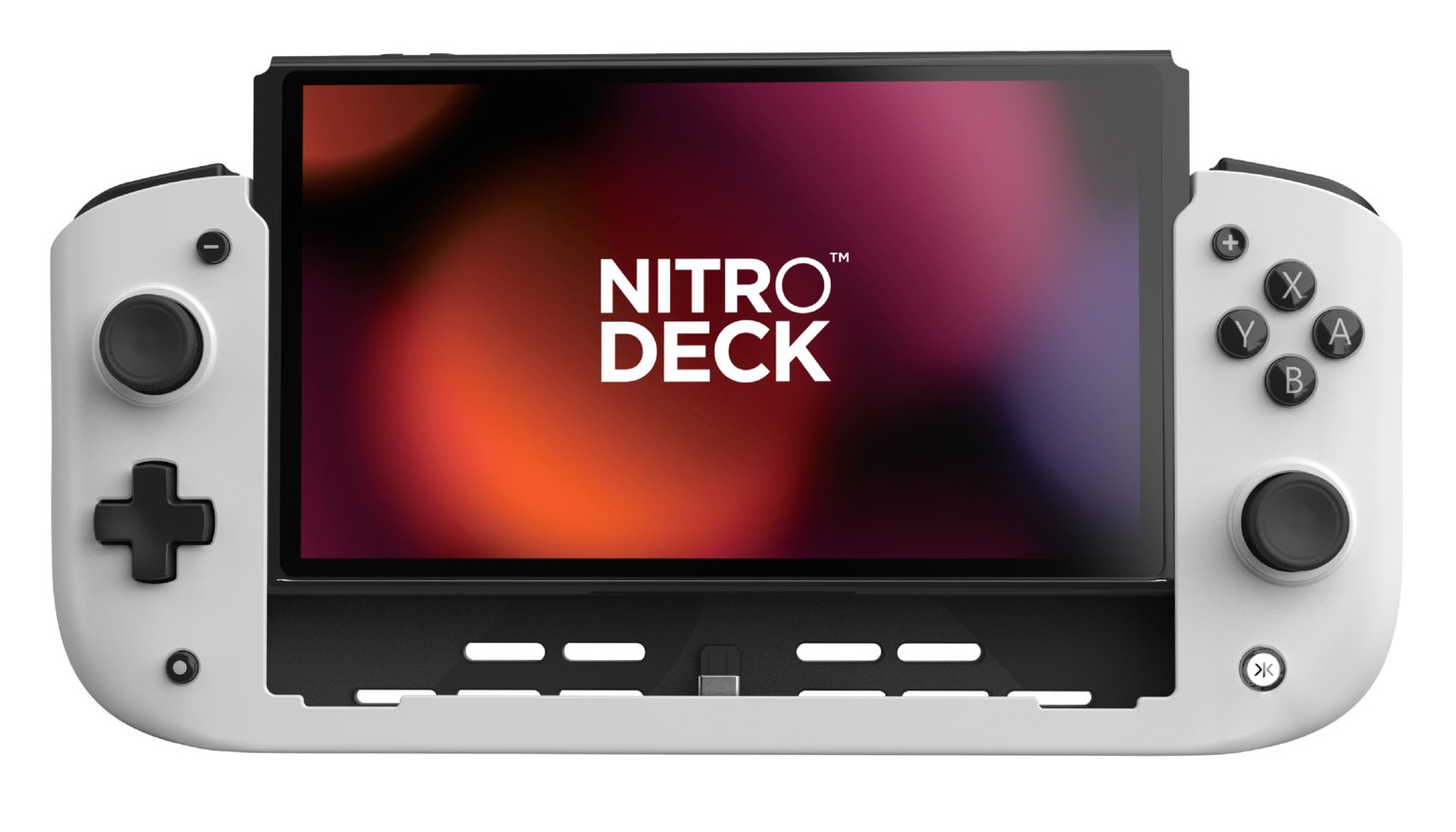 CRKD Nitro Deck Handheld Controller For Nintendo Switch & OLED - White