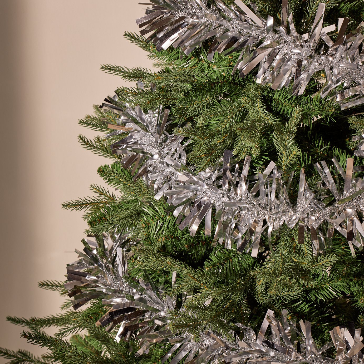Argos Home Silver Christmas Tinsel