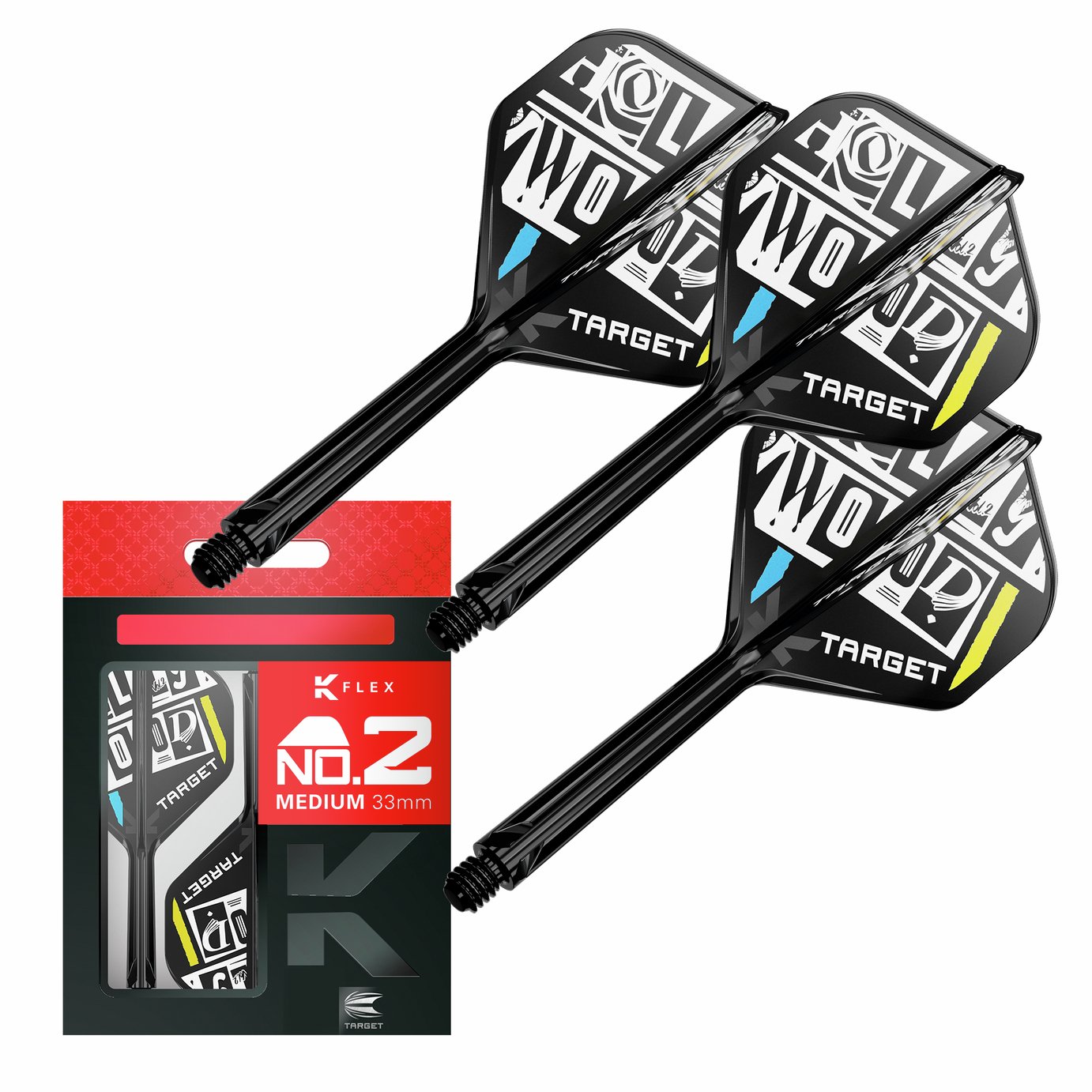 Target Chris Dobey K-Flex Dart Flights and Shafts - Medium