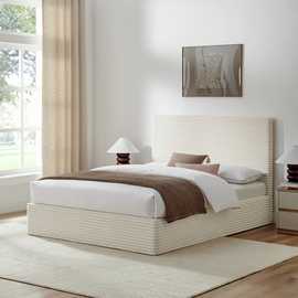 Argos Home Moby End Lift Double Ottoman Bed - Natural